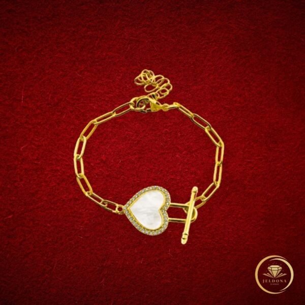 Celeste Charm Bracelet in red cloth
