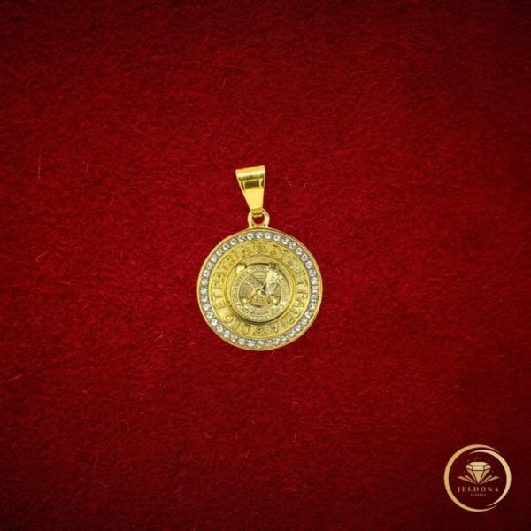 Civic Pride Medallion in Red Cloth
