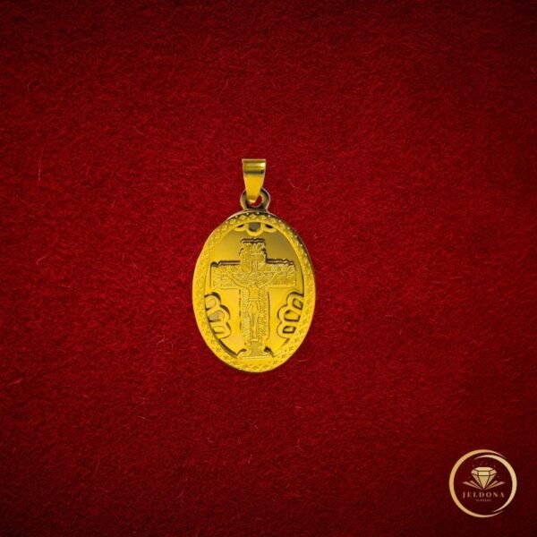 Cruciform Radiance Pendant in Red Cloth