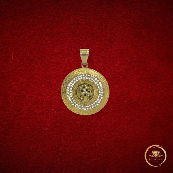 Eclipse Medallion in Red Cloth