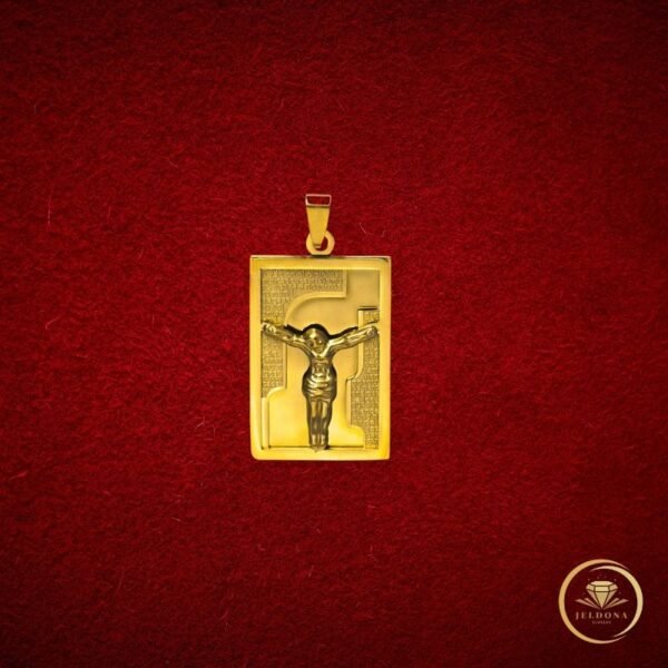Eternal Grace Crucifix in Red Cloth