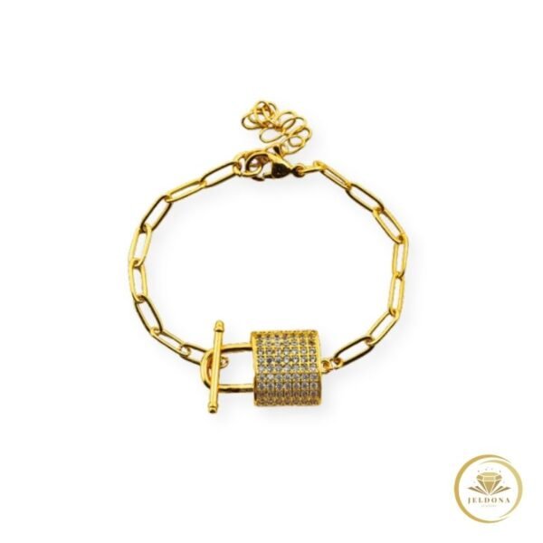 Golden Vault Bracelet in white background