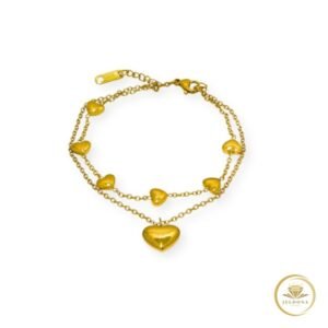 Golden Whispers Bracelet in white background