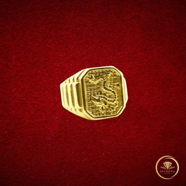 Gridfire Dragon Ring in Red Cloth
