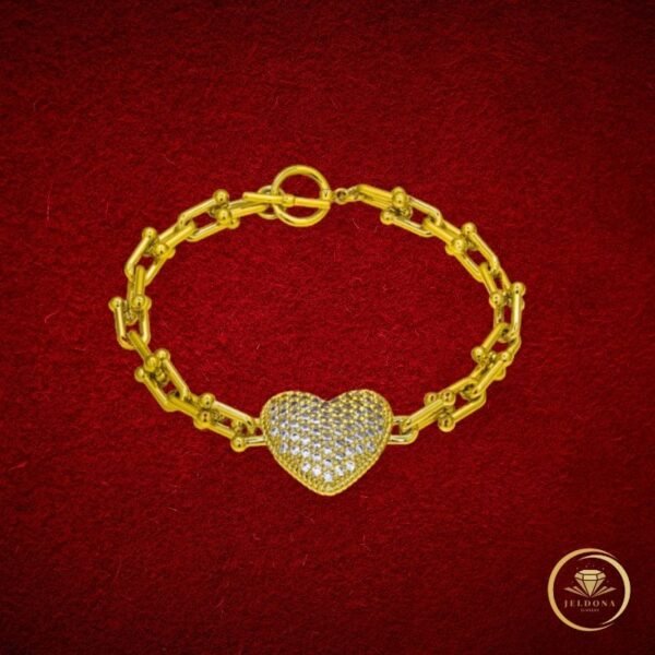 Luxe Devotion Bracelet in red cloth