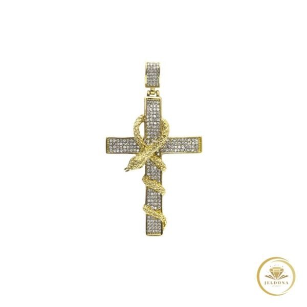 Serpent Cross in white background