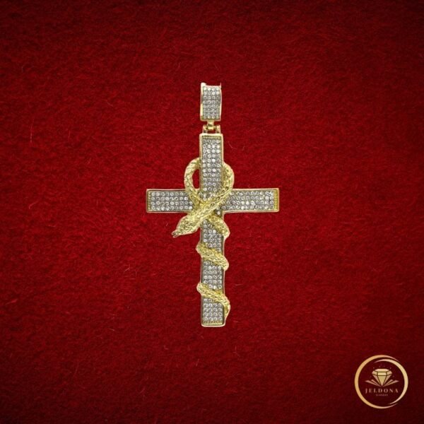 Serpent Cross in Red Cloth
