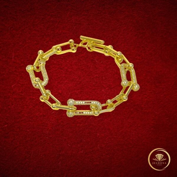Starlight Chain Bracelet in red cloth