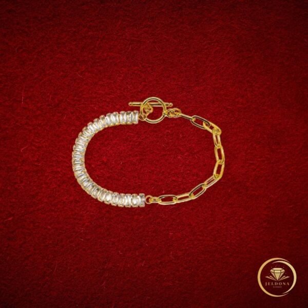 Starlit Link Bracelet in red cloth