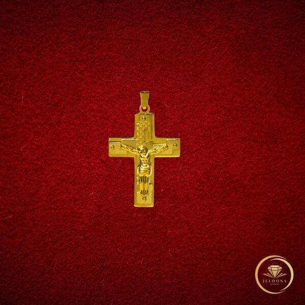The Redeemer's Embrace in Red Cloth